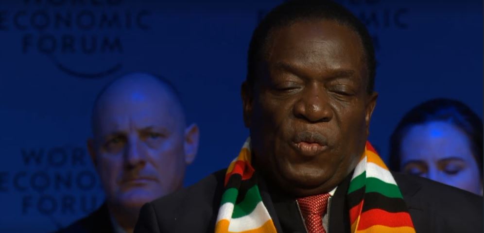 Emmerson Mnangagwa Davos