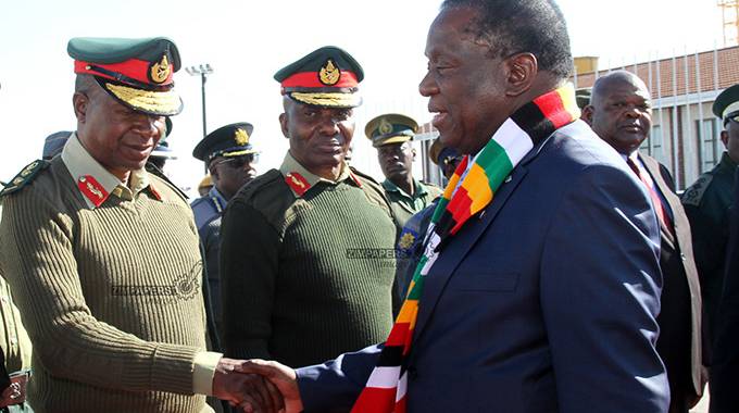 President Mnangagwa Valerio Sibanda