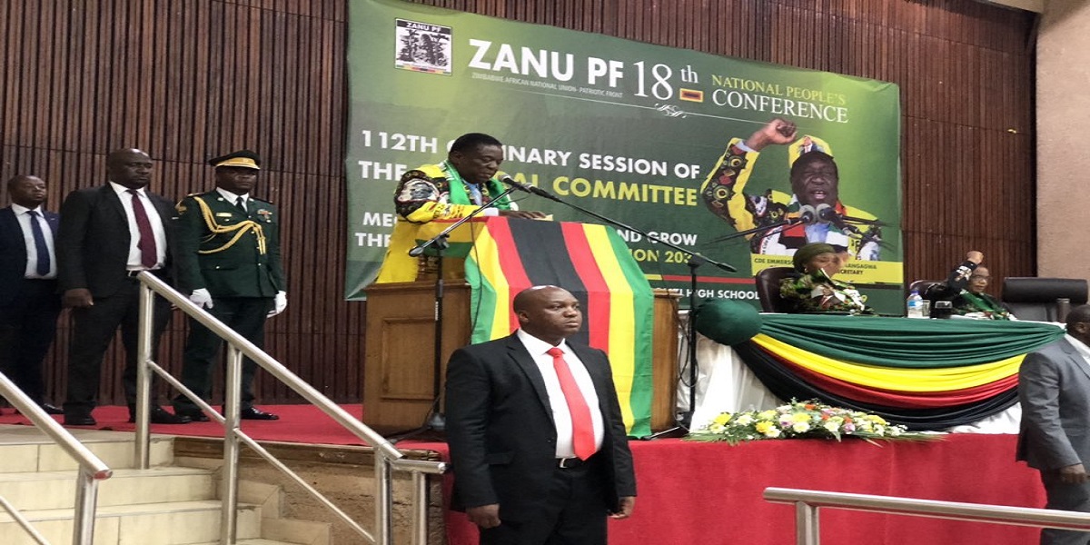 MNANGAGWA CENTRAL COMMITTEE MEETING HARARE