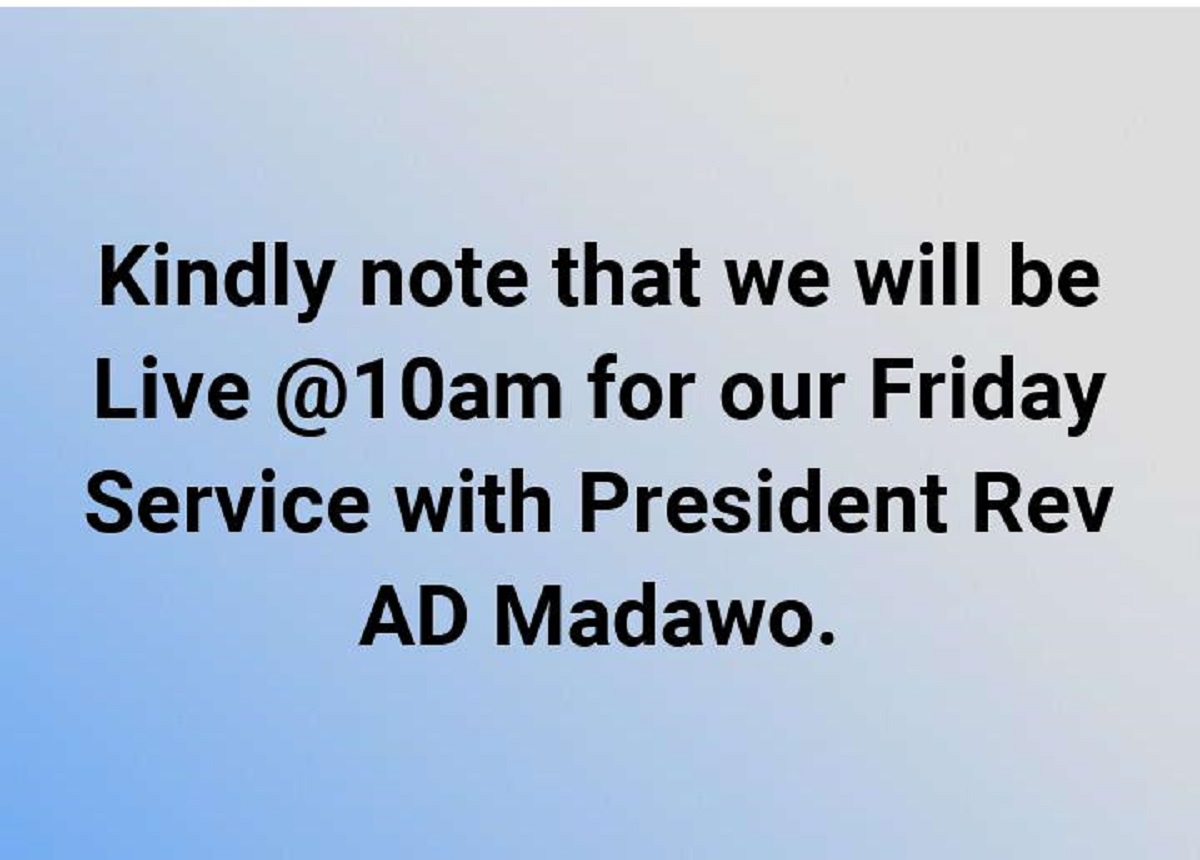 AFM In Zimbabwe President To Address The Church On Facebook Today