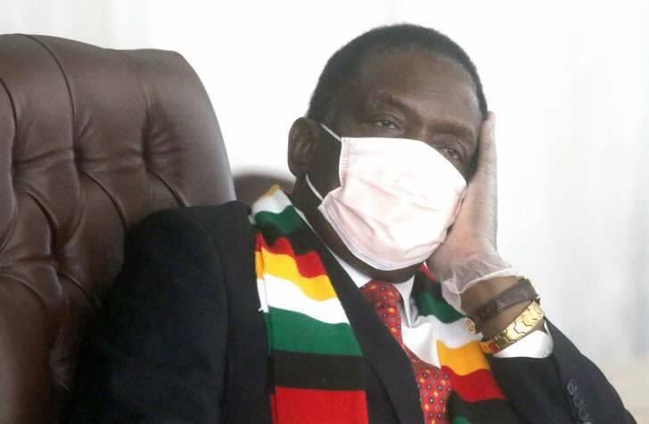 Emmerson Mnangagwa sad