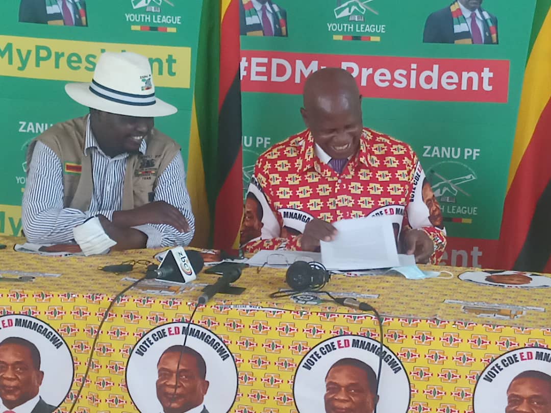 Patrick Chinamasa Tafadzwa Mugwadi ZANU PF official premature celebrations Malaba ouster