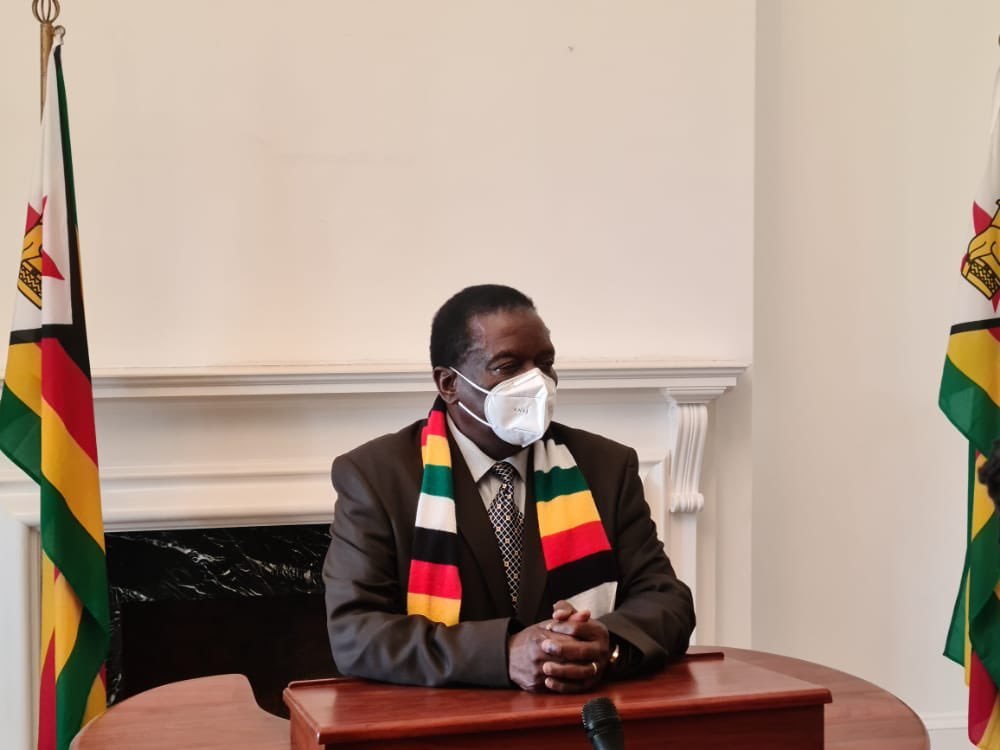 President Mnangagwa Says He Had To Be Persuaded To Go Sign Queen Elizabeth II Condolence Book